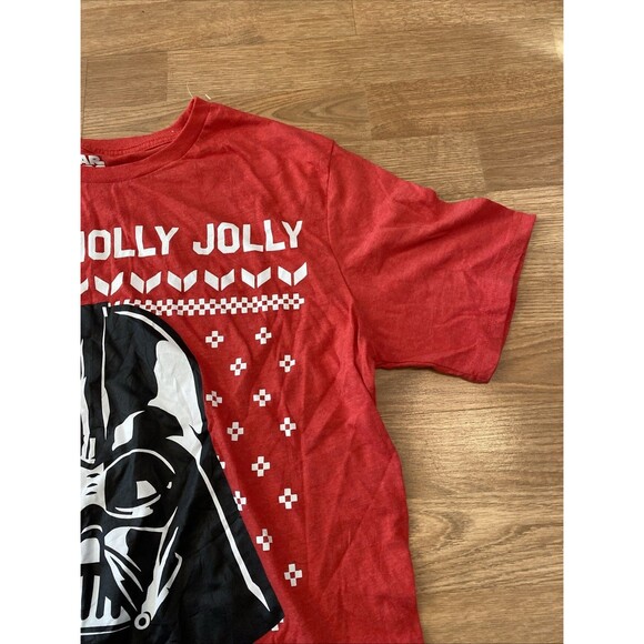 Star Wars Sithmas Christmas Darth Vader Large T-Shirt - Picture 4 of 6
